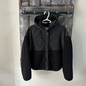 Women's Offline by Aerie Sherpa & Nylon Snap Button w/Hood Jacket